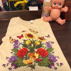 🦋🌻🌸 No Rain, No Flowers Vintage Graphic Tshirt